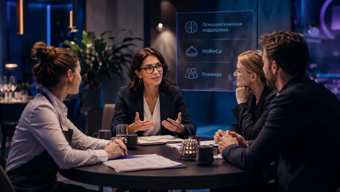 B2B-упаковка услуги психологической поддержки для HoReCa